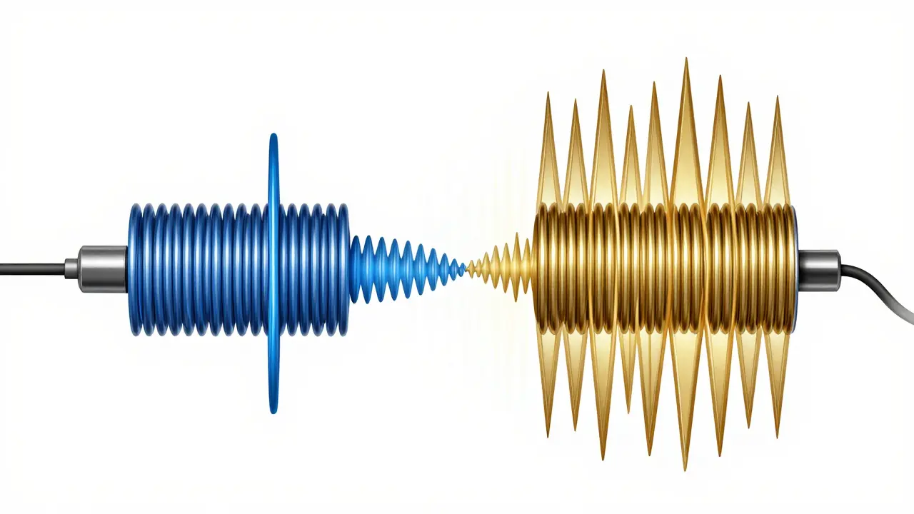 Visual representation of humbucker noise cancellation physics